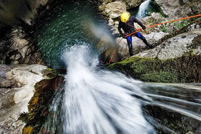 5Hrs Advanced Canyoning (50m) 12 Rappels (Pickup, Lunch & GoPro) - Aling Canyon’s 50-meter centerpiece