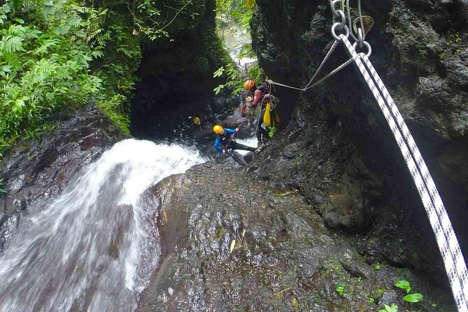 5Hrs Advanced Canyoning (50m) 12 Rappels (Pickup, Lunch & GoPro) - What the supplied gear means for comfort