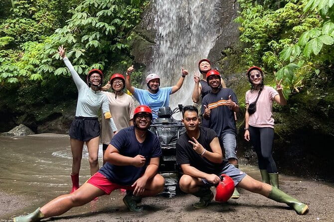 Adventure Amazing ATV Quad Bike with Waterfall include Lunch - Rice terraces, plantations, and bamboo forest