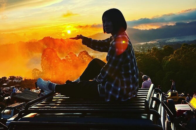 Amazing Mount Batur Jeep Sunrise and Black lava - Sunrise over the Kintamani caldera