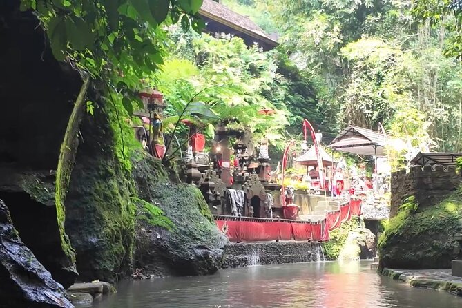 Atman Bali Journey water blessing - Starting with canang at a local Ubud home