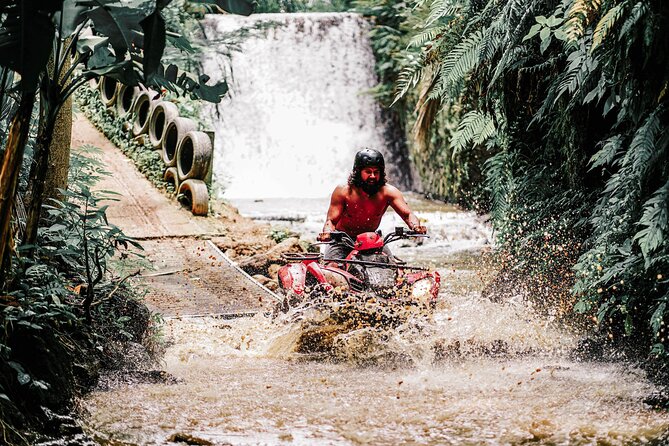 ATV Quad Bike Bali with Waterfall Gorilla Cave and Lunch - Gorilla Cave and the waterfall section