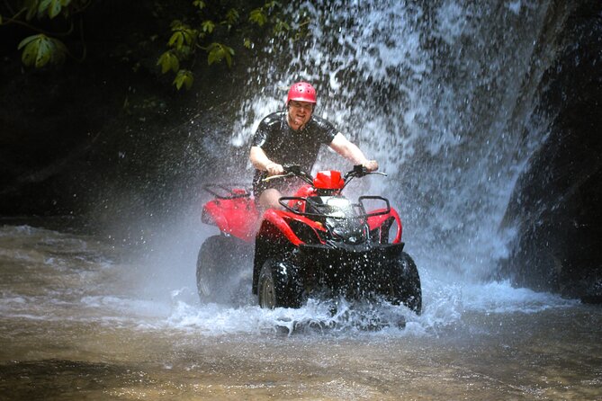 ATV Quad Bike Kuber Through Waterfall, Tunnel And Rice Field - Practical preparation for the 90 minutes