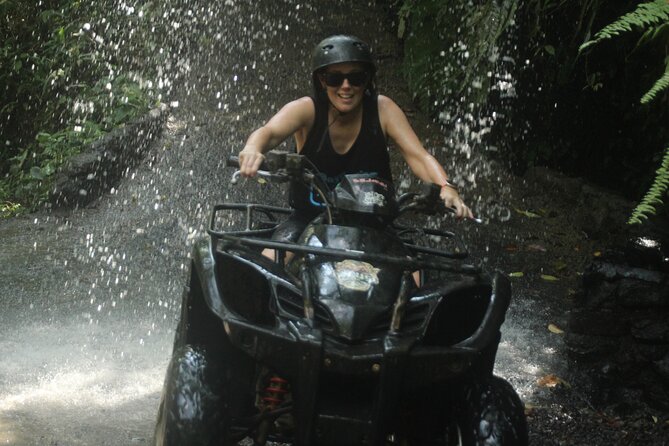 ATV Quad Bike Through Tunnel and Waterfall - The base camp briefing and ATV safety setup