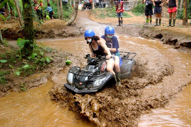 Balaji Adventure Bali Quad Bike 350cc and Ayung Rafting - The ATV route through fields and bamboo forest