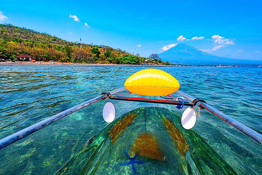 Bali/Amed: Transparent Kayak Experience - A clear window onto Amed’s reef