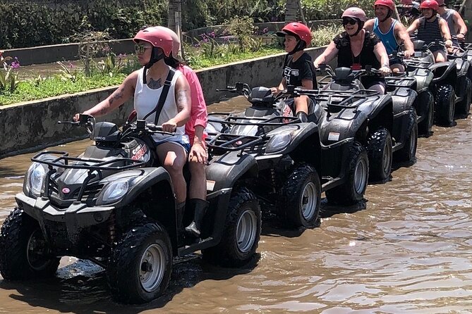 Bali ATV Quad Bike Through Tunnel, Waterfall, White Water Rafting - The ATV route through mud, tunnels, and waterfalls