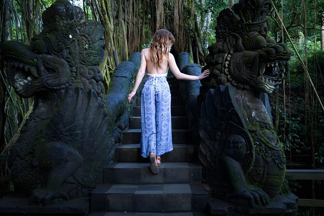 Bali ATV Ride And Ubud Tour Packages : Best Quad Bike Trip - Monkey Forest, where nature and macaques share the path