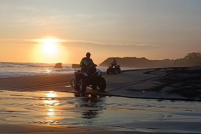 Bali ATV Ride In the beach black sand atv tour - Reaching Kelecung Beach and its black sand