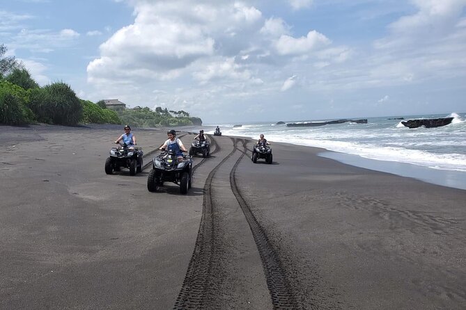 Bali ATV Ride In the beach sunset atv tour - Black sand, ocean views, and photo stops