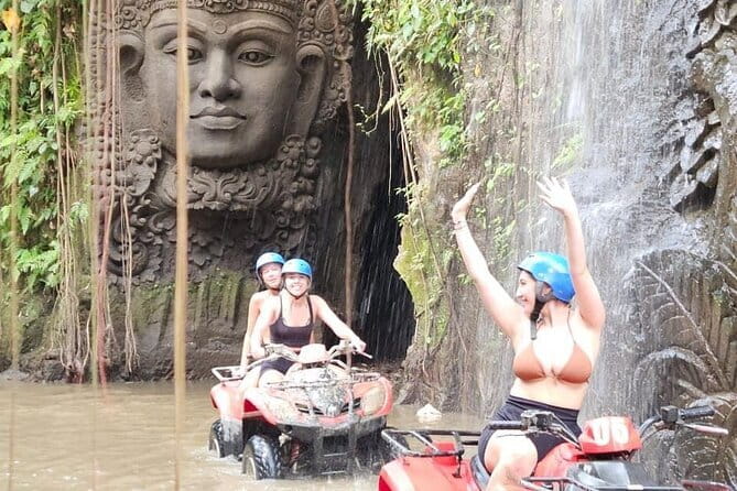 Bali ATV Ride Ubud Waterfall,RiceField,River,Kingkong-Temple cave - Who will enjoy this ride most?