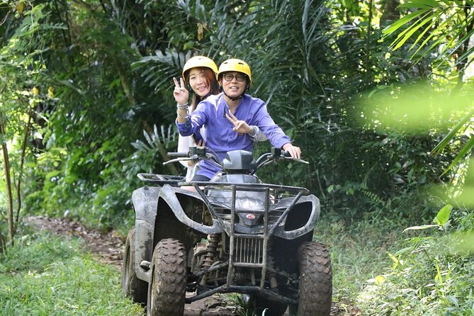 Bali ATV Ride waterfall jungle and rice fild track ubud - Jungle, River, Tunnels, and Waterfall Country