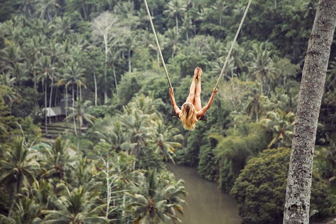 Bali ATV Ride with Jungle Swing and Rice Terrace Tour - Swinging above the forest at d’Alas