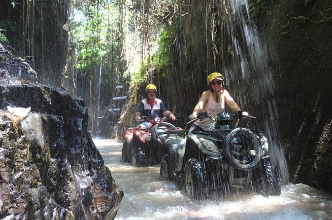 Bali Atv Riding through Cave and Waterfall - The cave and fast, muddy areas