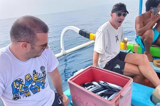 Bali: Fishing trip & Blue Lagoon Snorkeling with Lunch - Mount Agung adds a fine view from the water