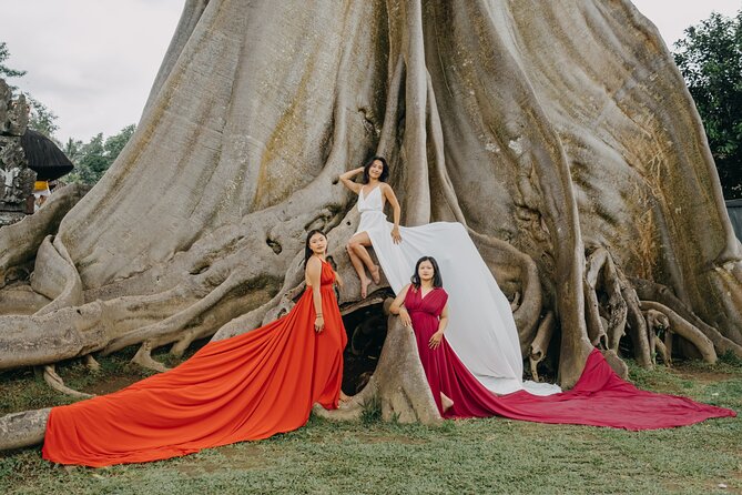 Bali Flying Dress VIP Ubud Photoshoot (Private with Professional Photographer) - The 700-year-old banyan tree near Ubud
