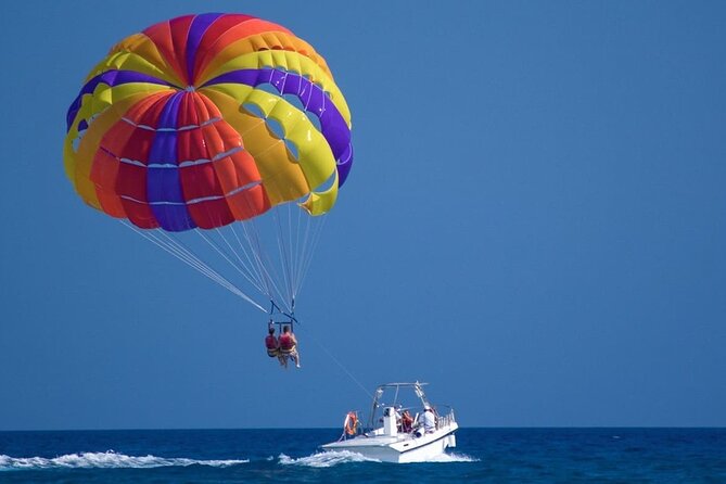 Bali Parasailing Adventure, Jet Ski, Banana Boat , Donat Boat, with Transport - Parasailing above Tanjung Benoa