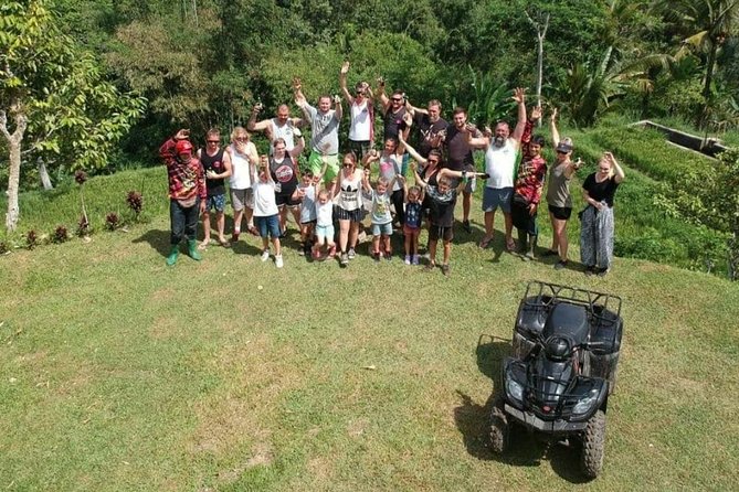 Bali Quad bike ATV passing through Waterfall, Cave & Rice fields - Rice fields, jungle, and rural Bali