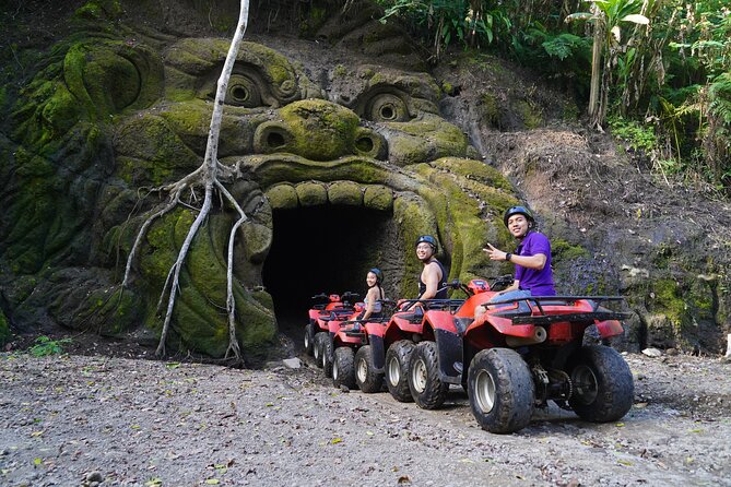 Bali Quad Bike Through Gorilla Cave - Monkey Forest and Waterfall - Showers, lunch, and the Abiansila pool