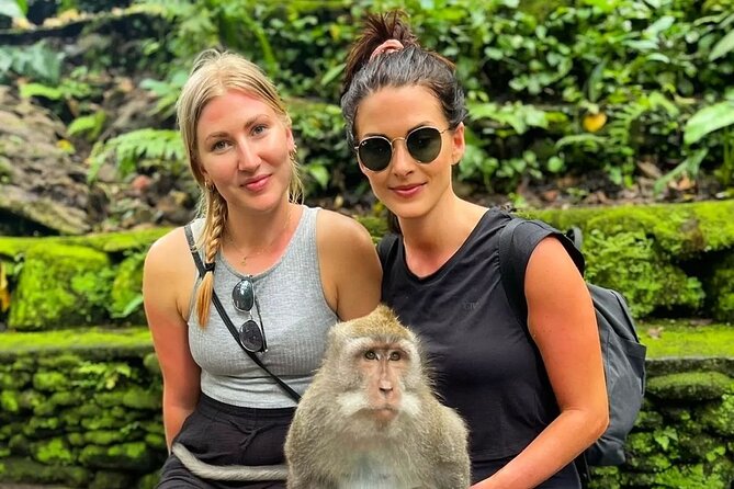 Bali Swing, Monkey Forest and Waterfall Private Tour - Kanto Lampo Waterfall and its broad rock steps
