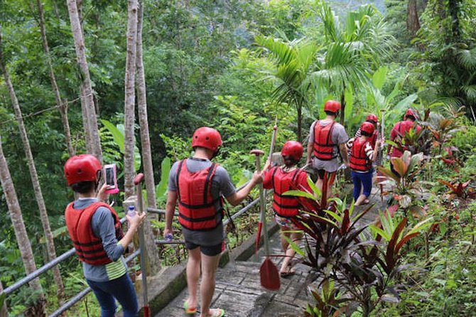 Bali White Water Rafting with No Steep Access - Lunch with a jungle view