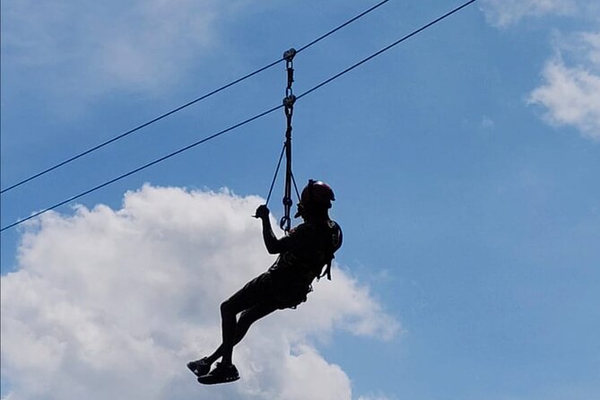 Bali: Zipline + Watersport Trio (Jetski, Parasailing, BananaBoat) - U Fun Field and the rice terrace zipline