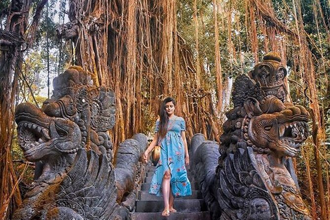 Best of Ubud Tour: Monkey Forest, Rice Terraces & Waterfall - Monkey Forest, where temples share the trees