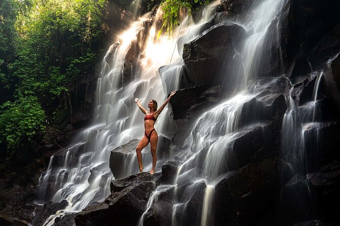 Best of Ubud: Waterfalls, Temple & Rice Terraces Private Day Tour - Tibumana Waterfall: calmer scenery and a natural pool