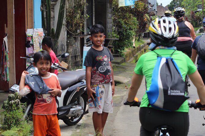 Downhill Cycling Ubud with Volcano, Rice Terrace and Educational - Family homes, temples, schools, and daily Bali