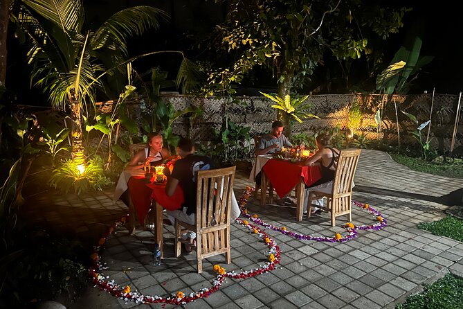 Evening Cooking Class with Romantic Dinner in Ubud - End with a candlelit dinner