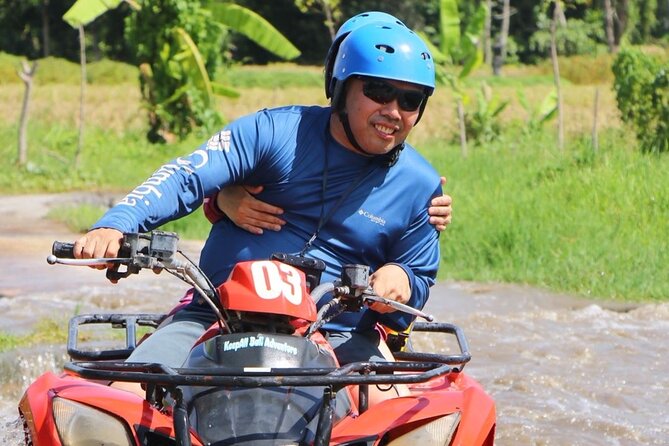 Excellence Bali ATV (Quad Bike) , White Water Rafting with Swing. - Mud, rice fields and Bali’s rural side