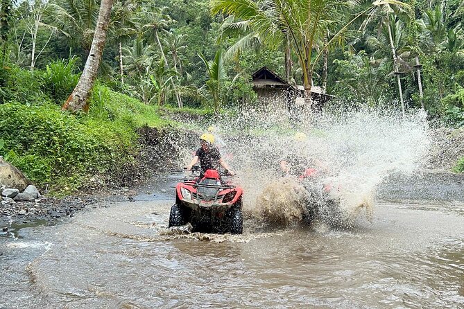 Full day Bali Adventure with Quad Bike and River Tubing - Getting ready for the 1.5-hour quad-bike ride