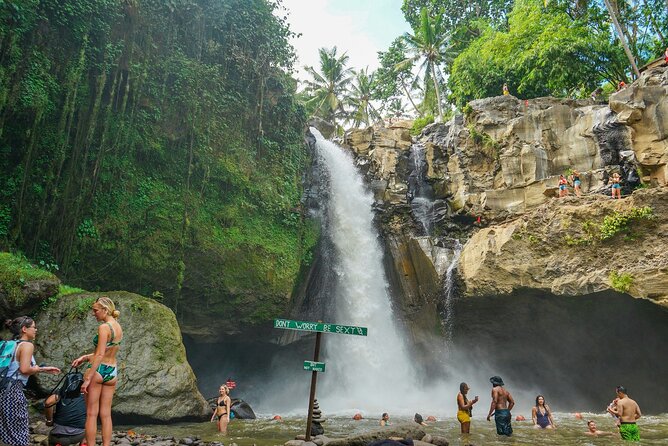 Full Day Private Tour to Ubud Waterfall and Tanah Lot Sunset - Tegenungan Waterfall: a scenic start with a real walk