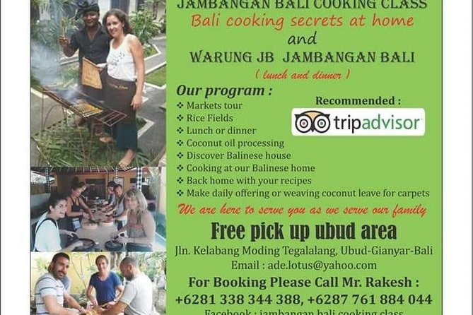 Jambangan Bali Cooking Class - Start at the market, if you choose the morning class
