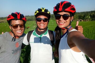 Jatiluwih full day e-bike cycling with lunch & trekking program