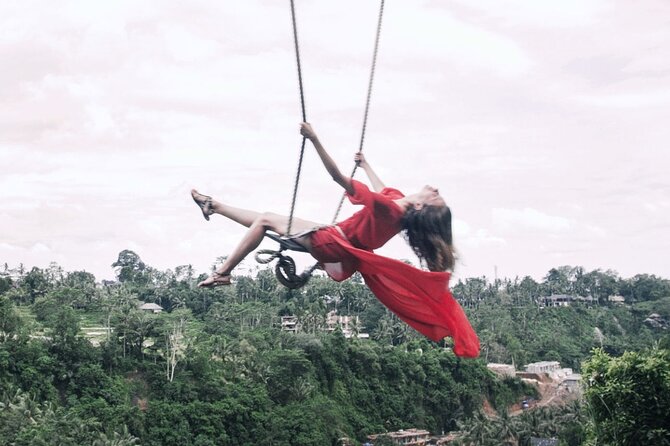 Jungle Swing - Volcano - Water Temple - Monkey Forest and Waterfall Tour - Tegenungan Waterfall starts the nature portion
