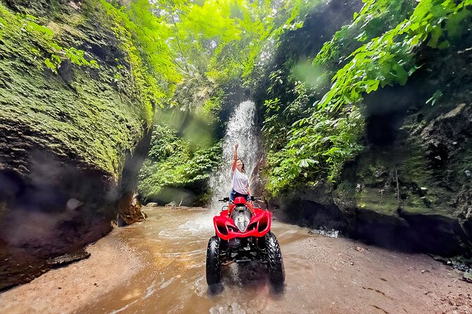 KUBER ATV UBUD - Tunnel Waterfall Rice field Jungle w Private Car - Wet sections make this a proper mud ride