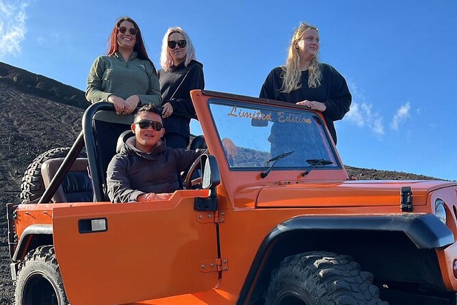 Mount Batur Jeep Adventure - Crossing the black lava fields