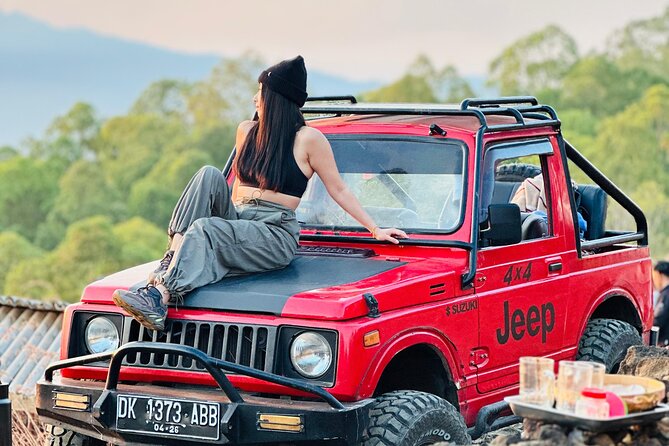 Mount Batur Jeep Sunrise by 4WD with Breakfast - Breakfast above the black lava fields