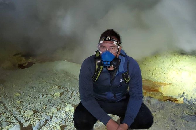 Mount Ijen Blue Flame Tour from Bali - The turquoise acid lake after sunrise
