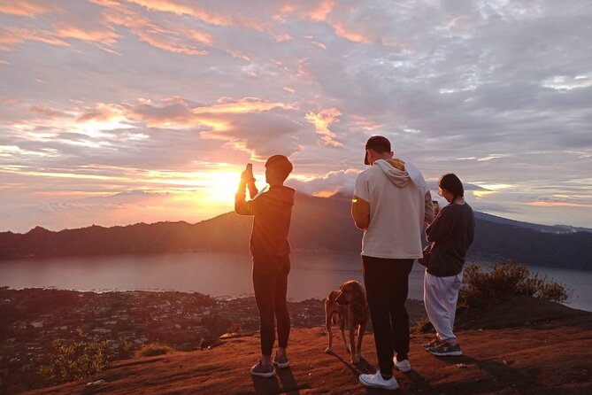Mt. Batur : All-Inclusive Sunrise Trekking & Swing Ticket - Sunrise from the summit, with a hot drink in hand