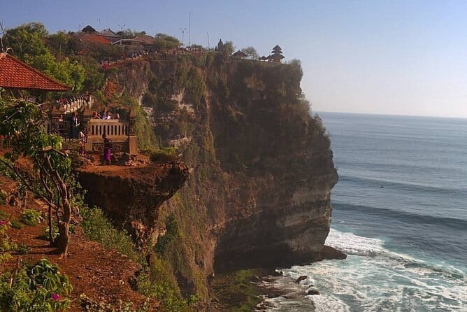 Nusa Dua Parasailing, Jet sky, GWK with Uluwatu Kecak Fire Dance - Uluwatu Temple above the coast