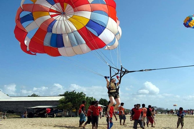 Parasailing Adventure watersport all include - Taking Off From Tanjung Benoa Beach