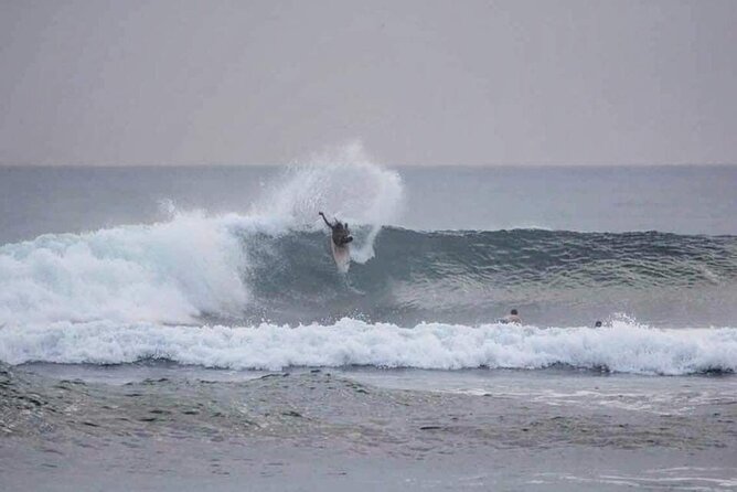 Private One on One Surf Lesson in Canggu area - Bali - Learning the basics on a stable foam board