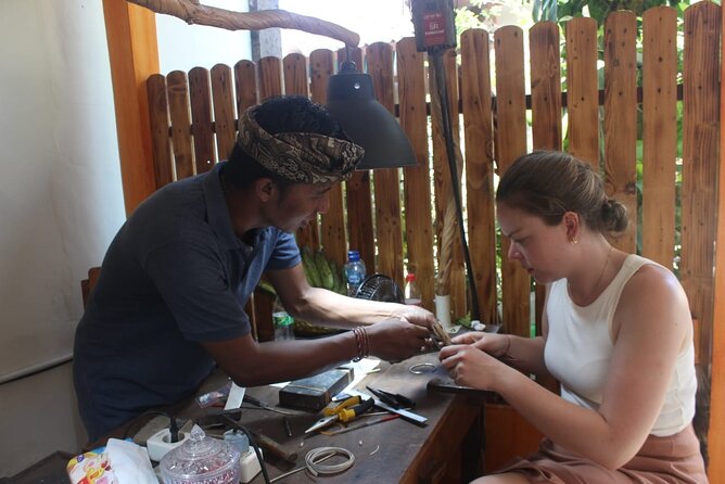 Private Traditional Bali Silver Jewelry Making Class - Sawing, stamping, and hammering the silver