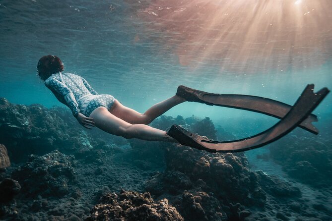 Snorkeling Manta Rays, Land Tour Tembeling Pool & Kelingking - Gamat Bay for fish and clearer water