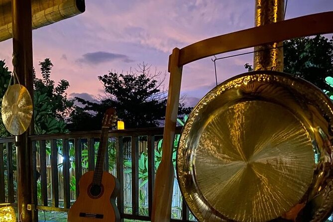 Sound Bath Healing Journey on the Island of Nusa Lembongan - An evening sound bath at Island Yoga Lembongan