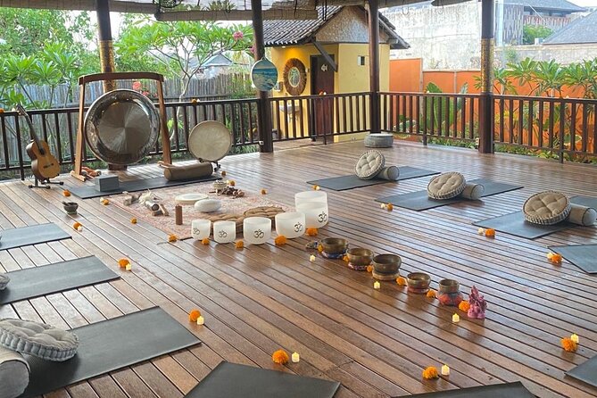 Sound Bath Healing Journey on the Island of Nusa Lembongan - Choosing the silk hammock option