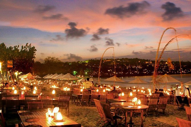 Tanah Lot and Uluwatu Temple Tour Including Seafood Dinner at Jimbaran Beach - Candlelit seafood at Jimbaran Beach