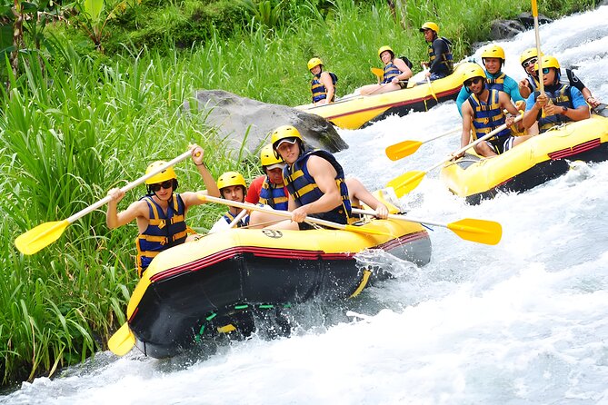 Telaga Waja White Water Rafting - With No Step or Stair : Bali Best Adventures - The start at Bukit Cilli Rafting